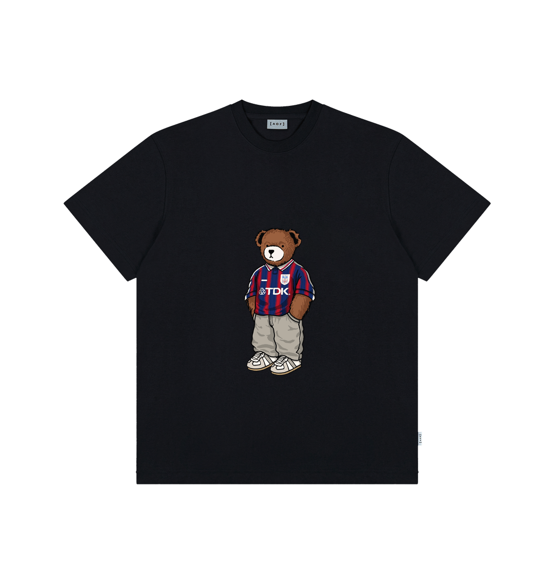 Black Printed Premium T-Shirt Front