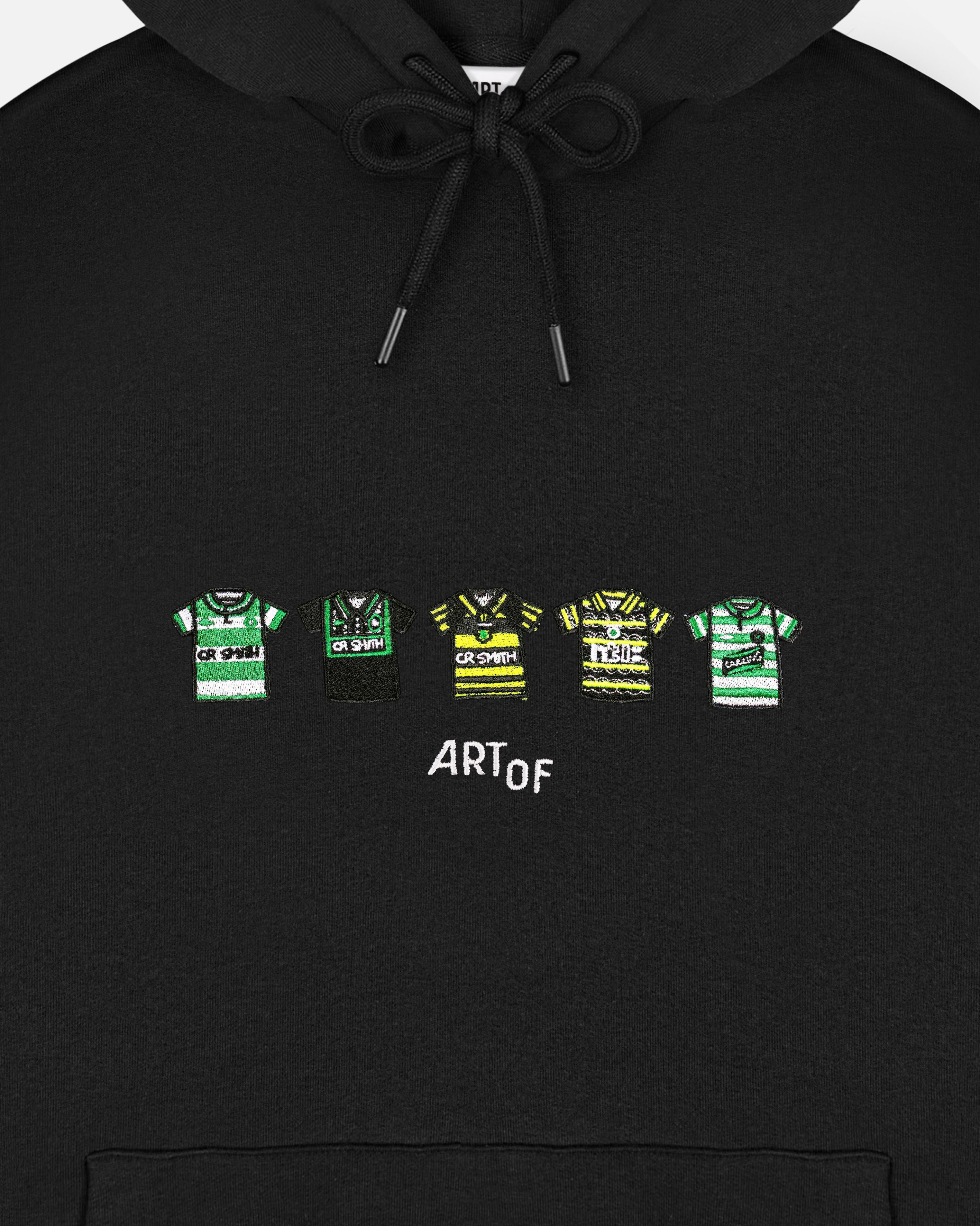 ART OF x Bhoys Embroidered Classics Black Hoodie | Shop Football