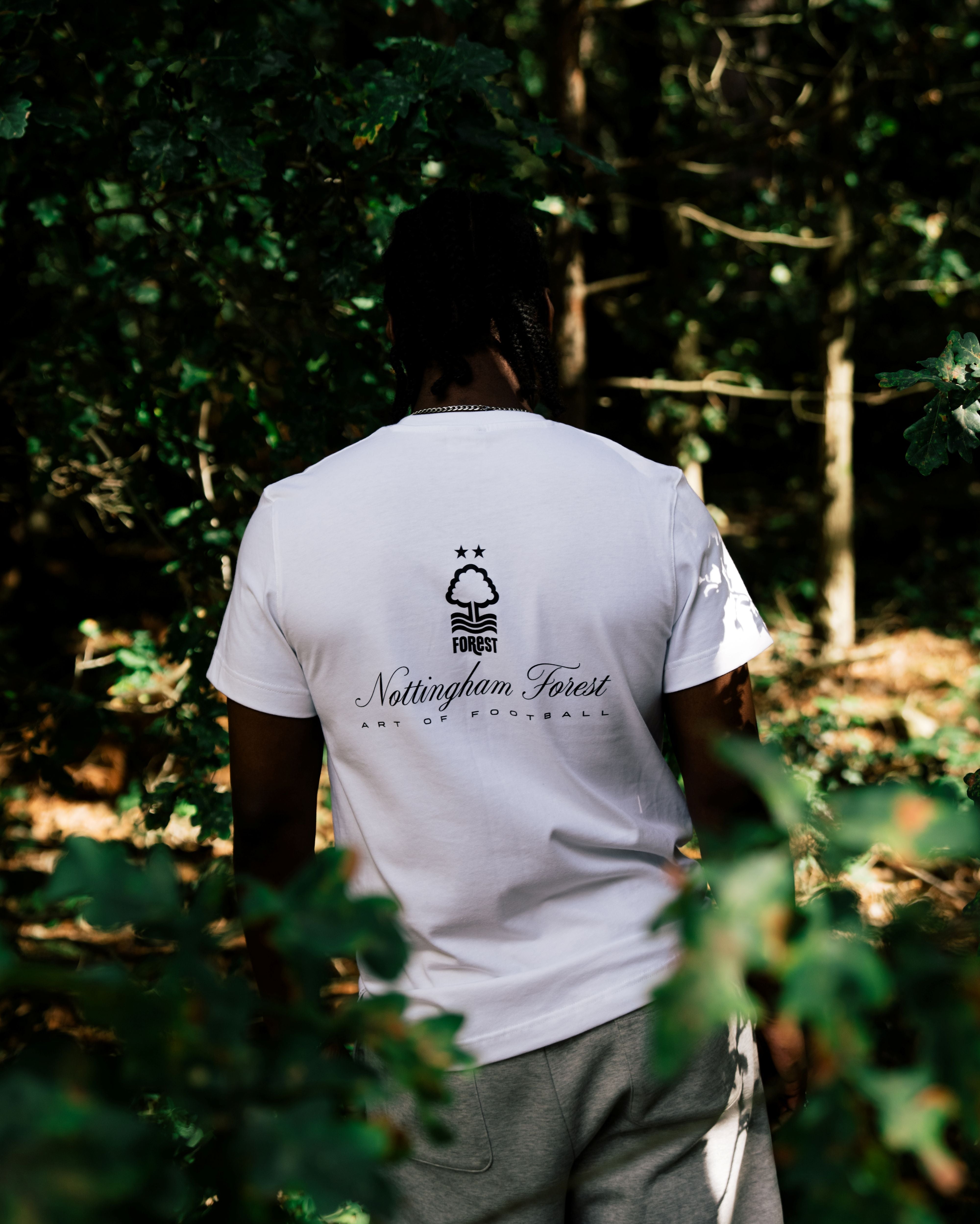 ART OF x Forest Heritage Tee | White Graphic Football T-shirt