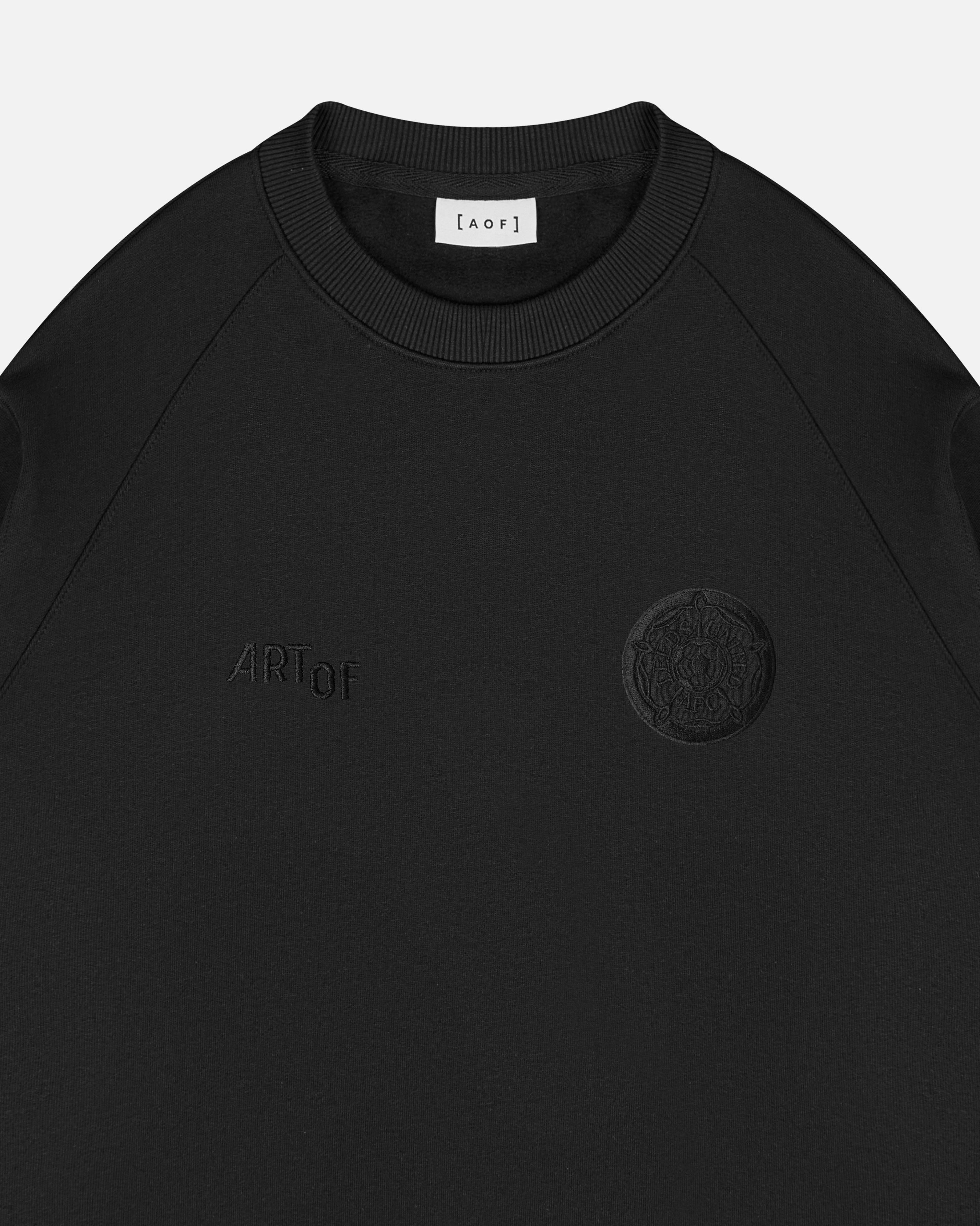 ART OF Football x Leeds Blackout Raglan Sweat | AOF x LUFC