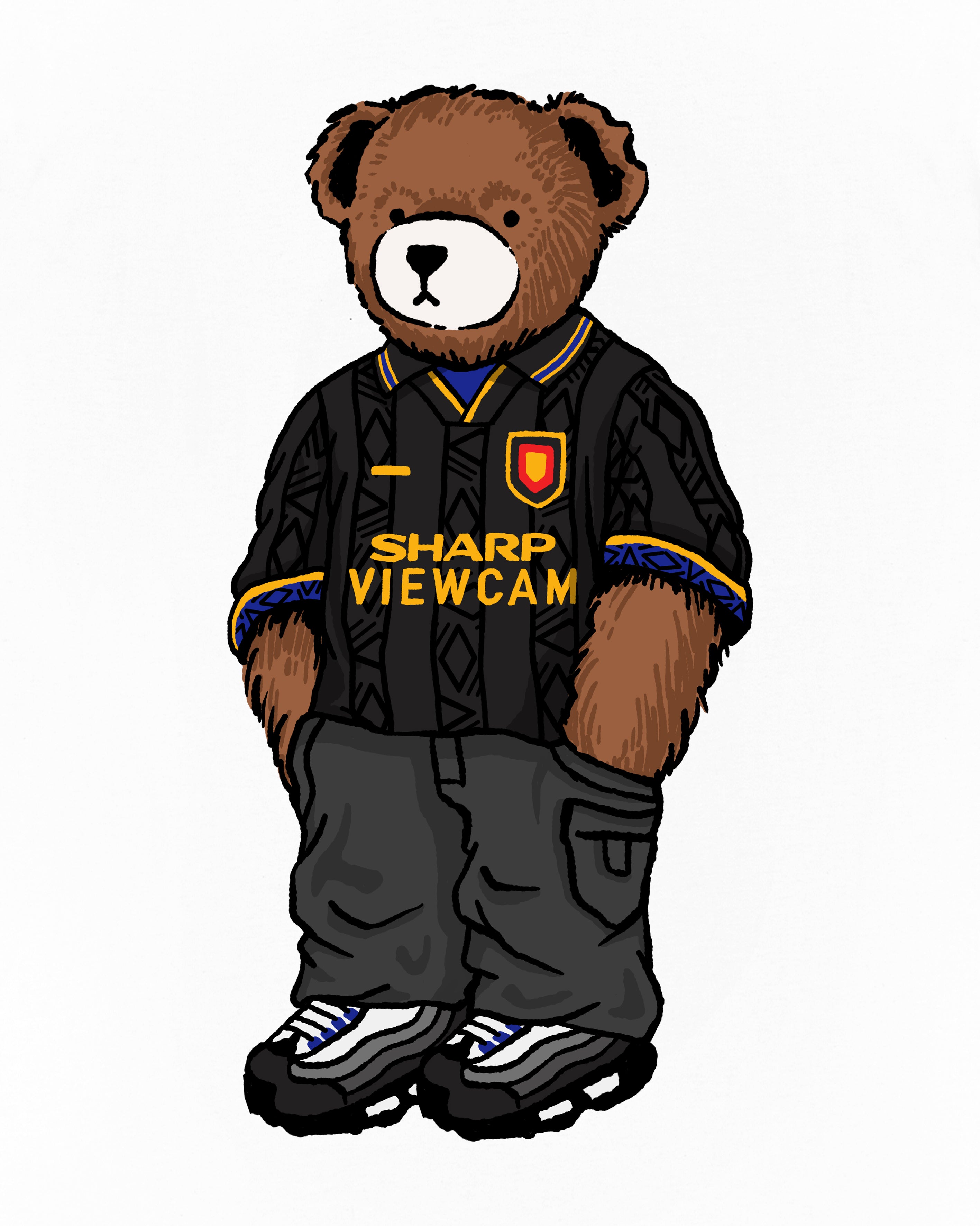 AOF United Away Pickles Tee | Black & White T-shirt | Art of Football