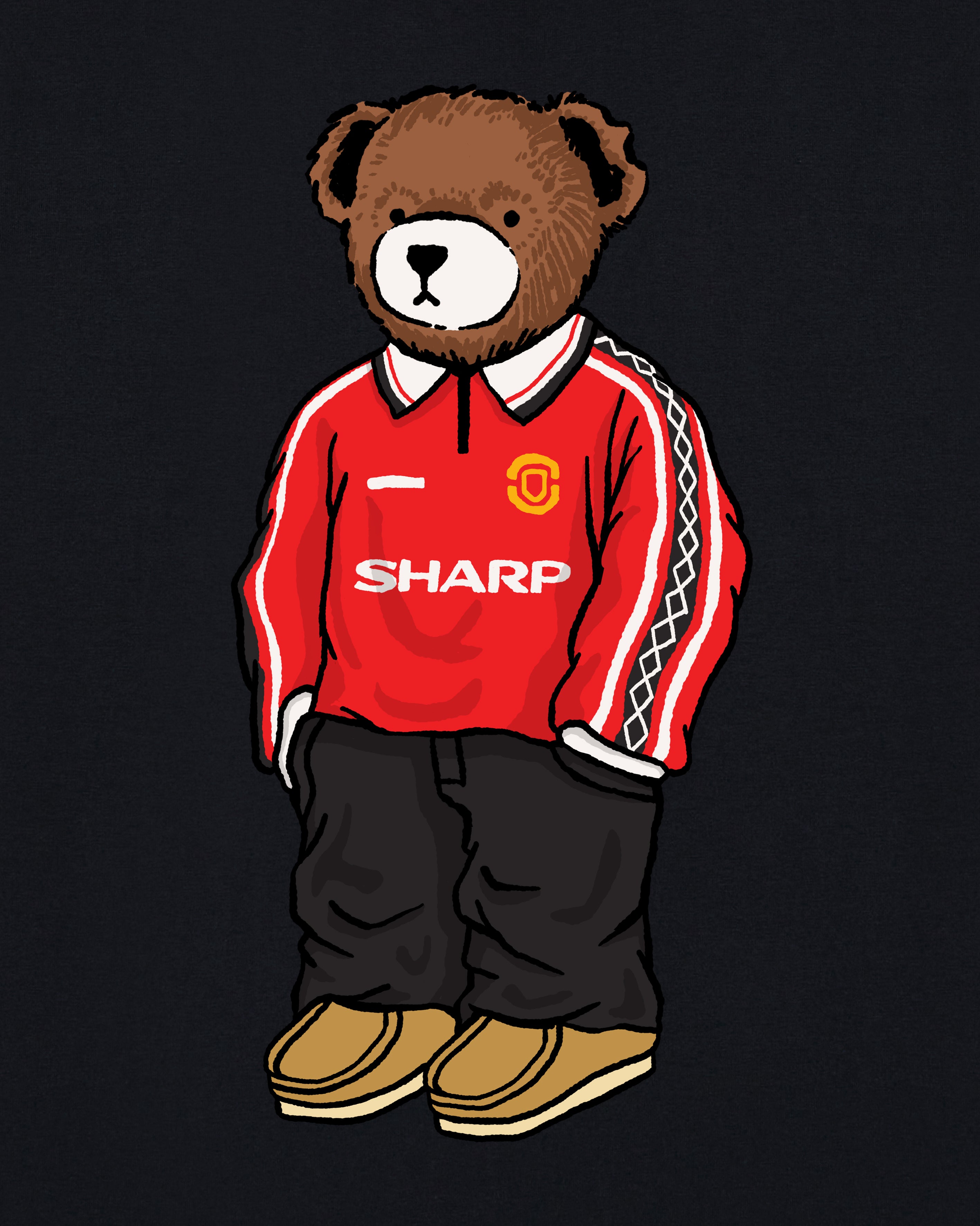 AOF United Home Pickles Tee | Black & White T-shirt | Art of Football