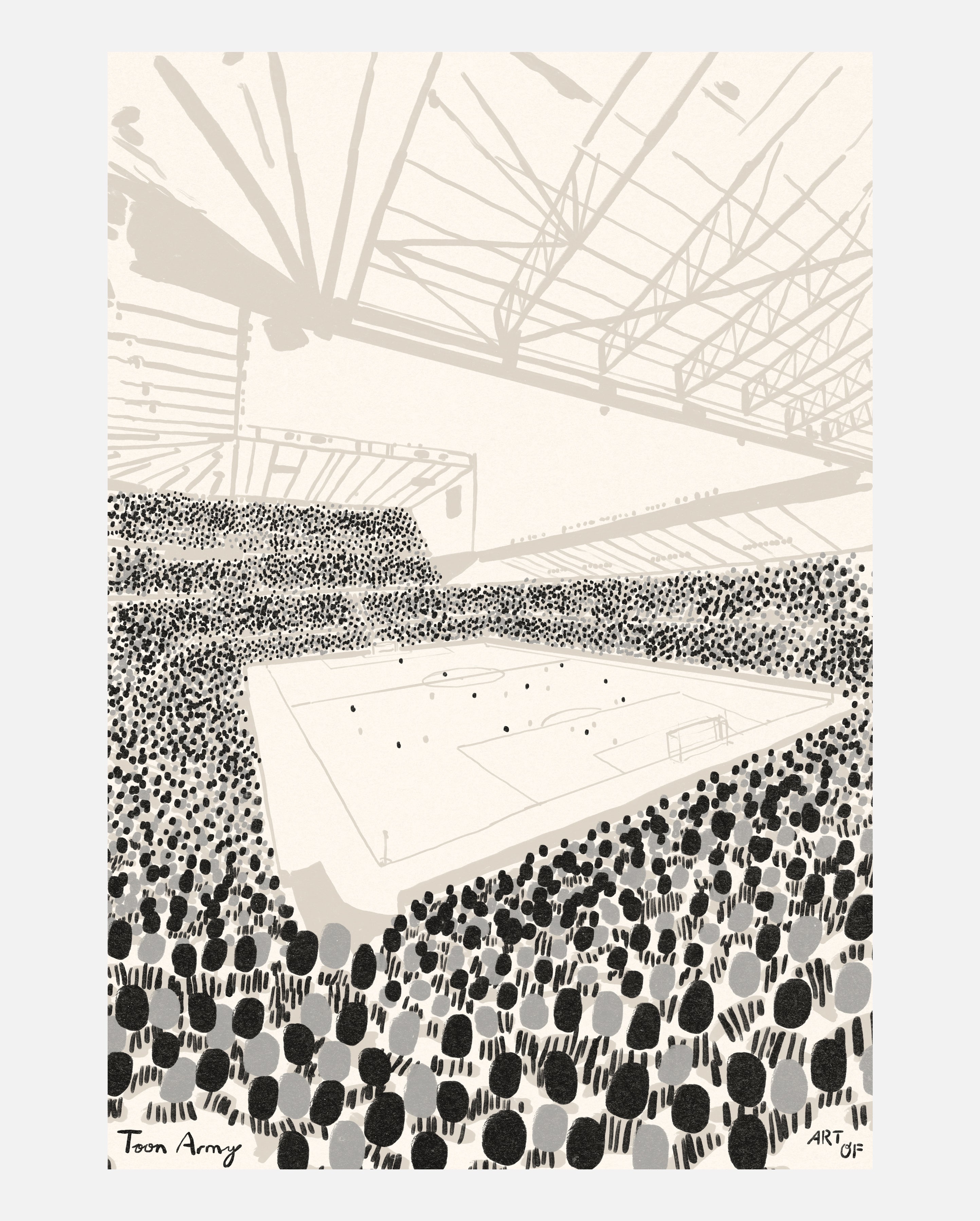 ART OF Toon 12th Man Framed Print | Football Art