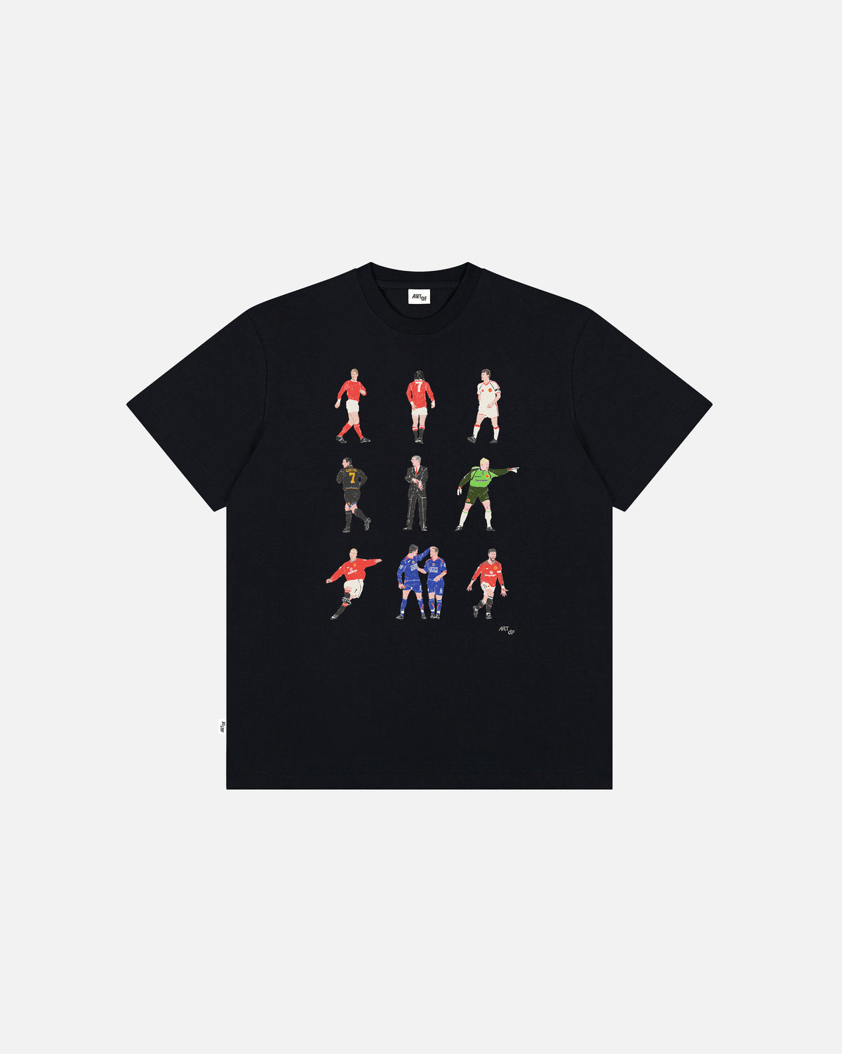 ART OF x United Generations Tee | MUFC Black Graphic Football T-shirt