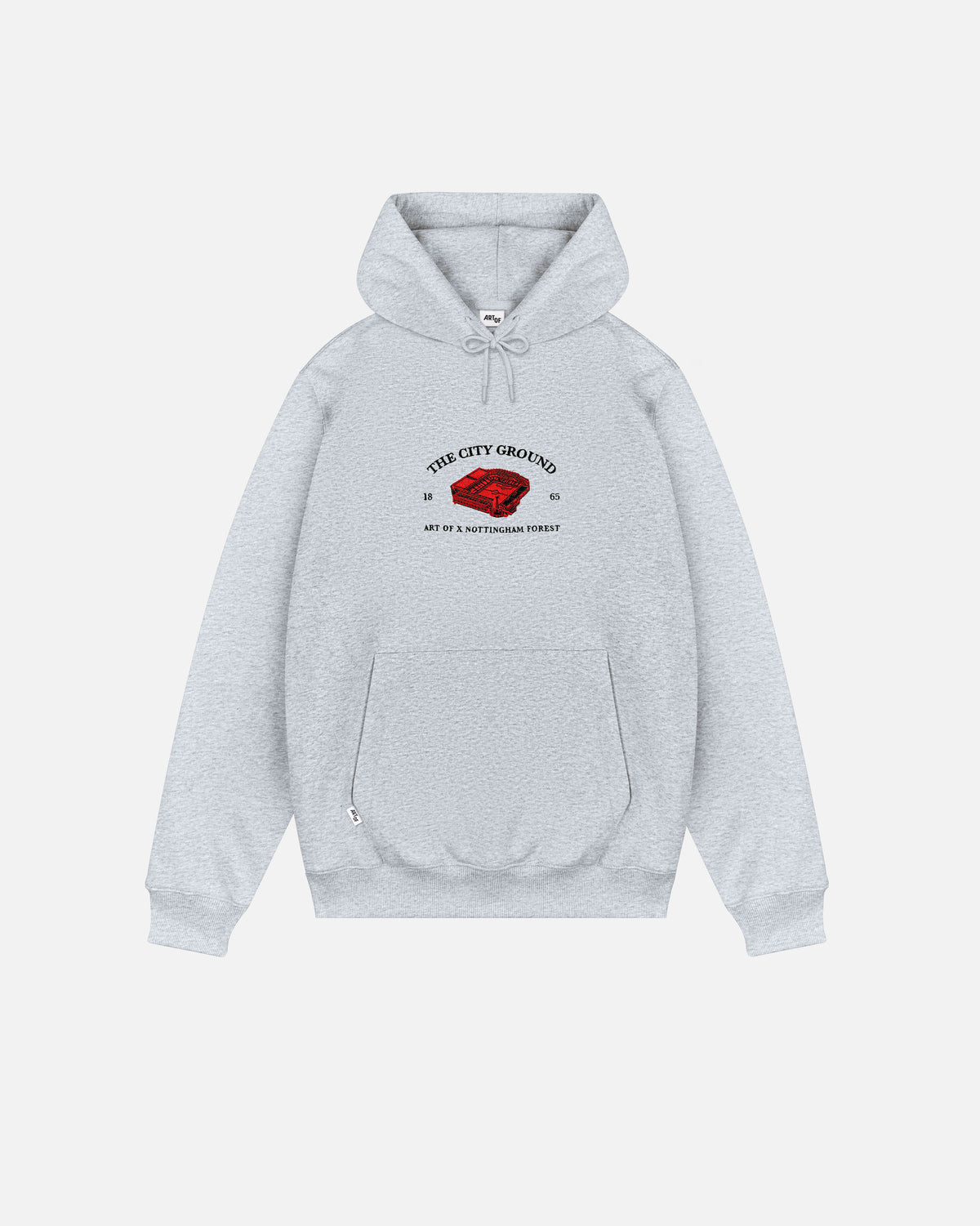 ART OF x Forest Stadium Hoodie | NFFC Grey Embroidered Football Sweat