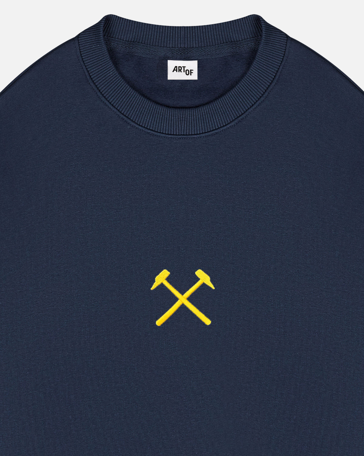 ART OF x West Ham Single Colour Crest Sweat | Navy Football Jumper