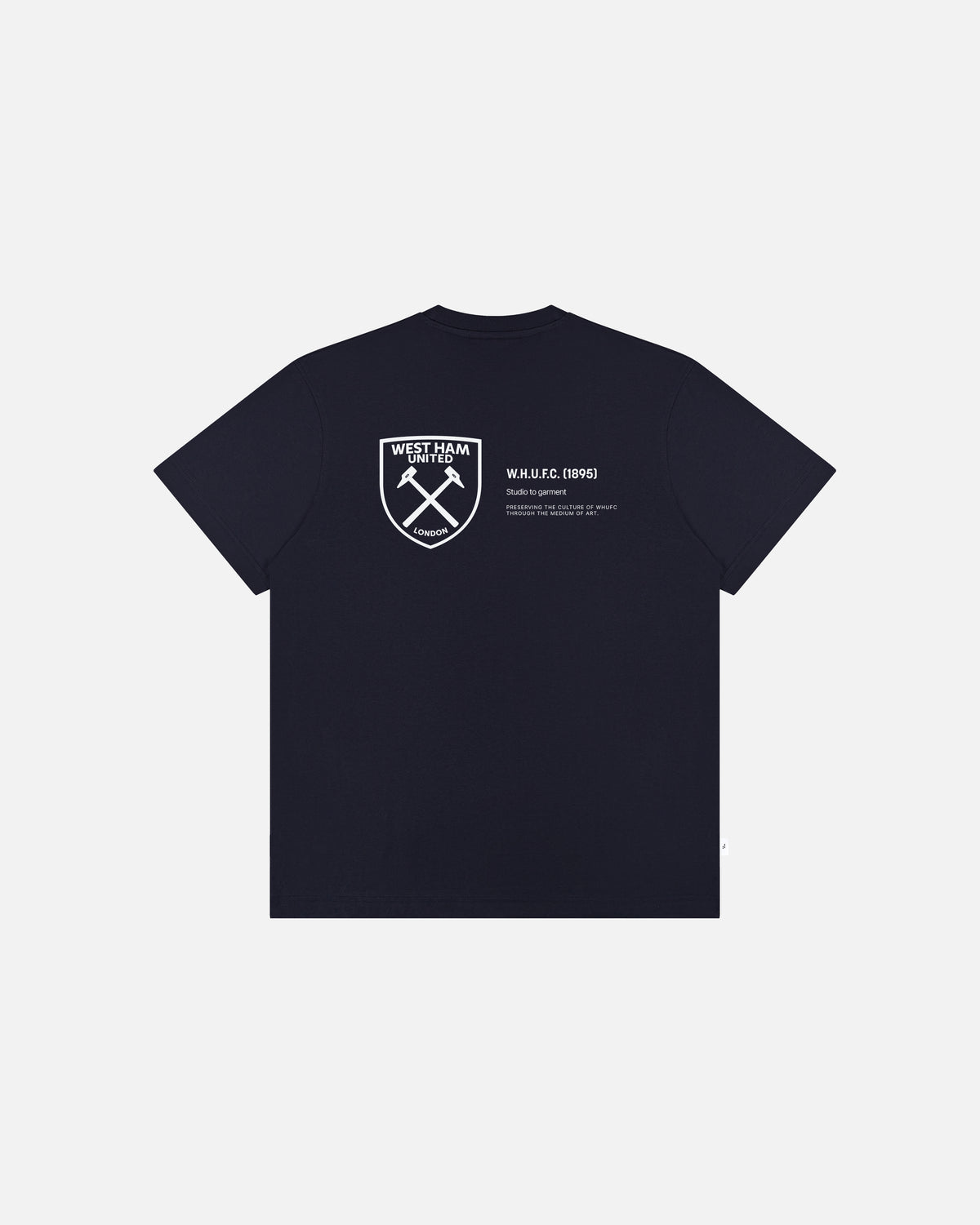 ART OF x West Ham Gallery Tee | WHUFC Navy Graphic Football T-shirt