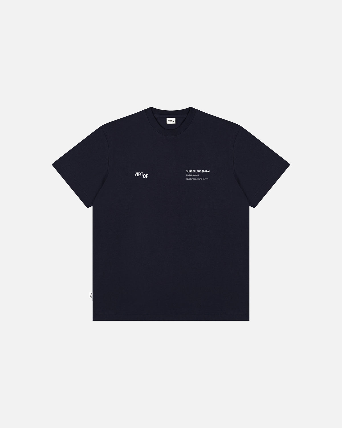 ART OF x Sunderland AFC Gallery Tee | Navy Graphic Football T-shirt