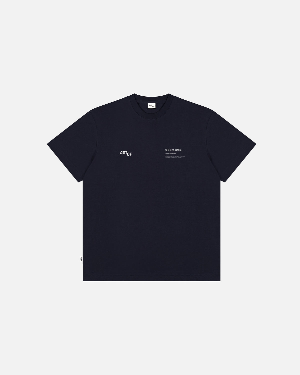 ART OF x West Ham Gallery Tee | WHUFC Navy Graphic Football T-shirt