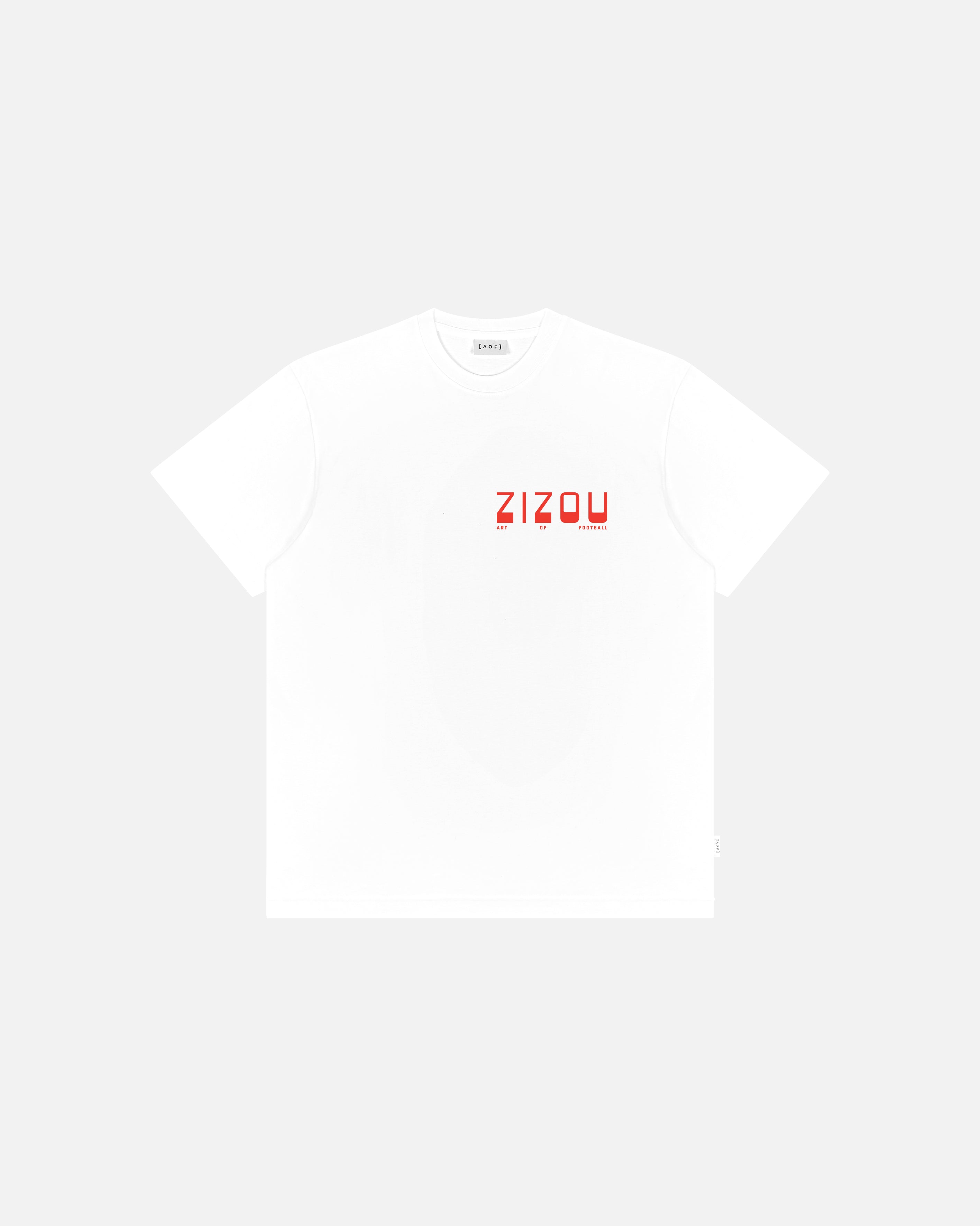 AOF Zizou Tee | White Graphic T-shirt | Art Of Football