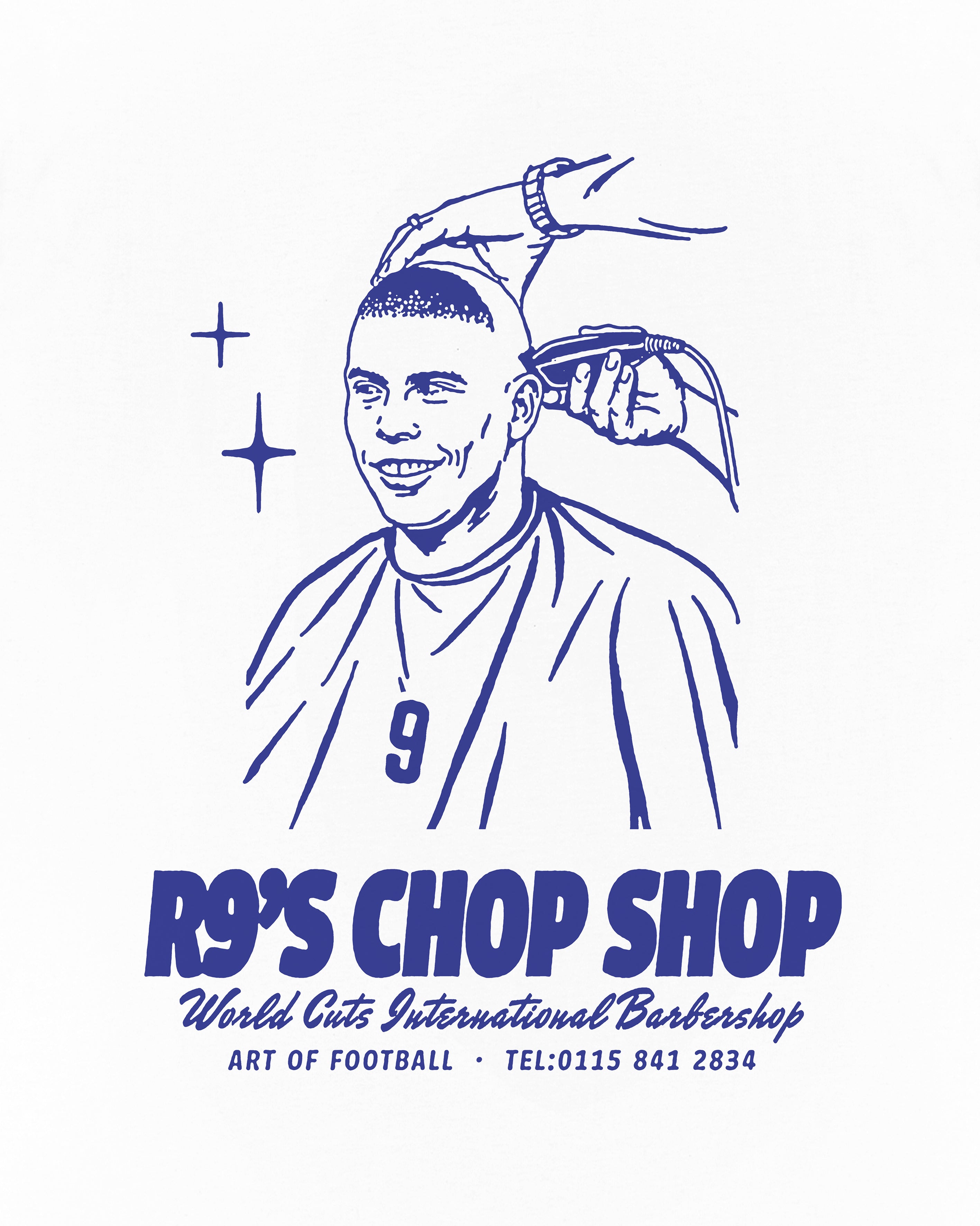 ART OF R9's Chop Shop Tee | Brazil White Graphic Football T-shirt