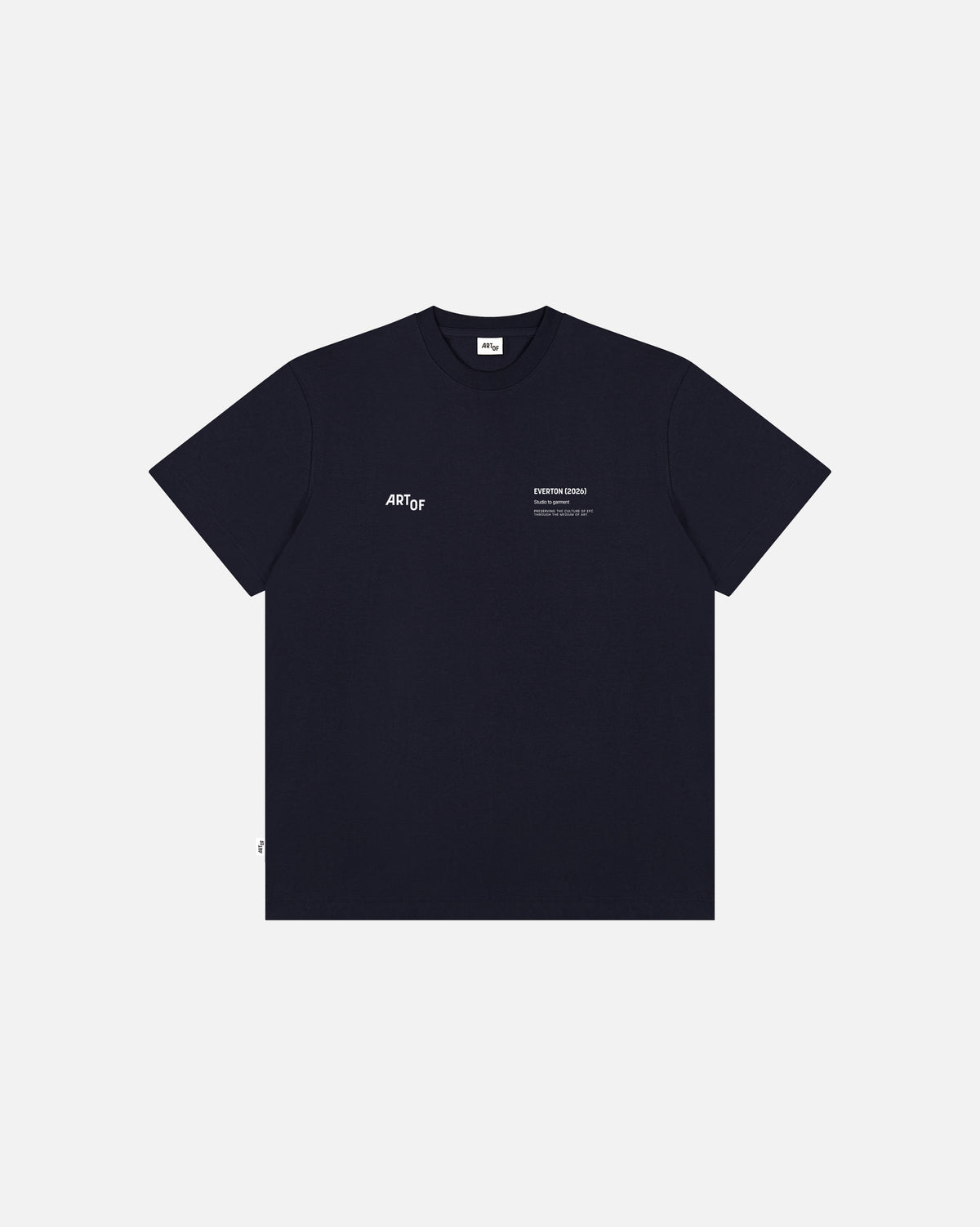 ART OF x Everton Gallery Tee | Navy Graphic Football T-shirt