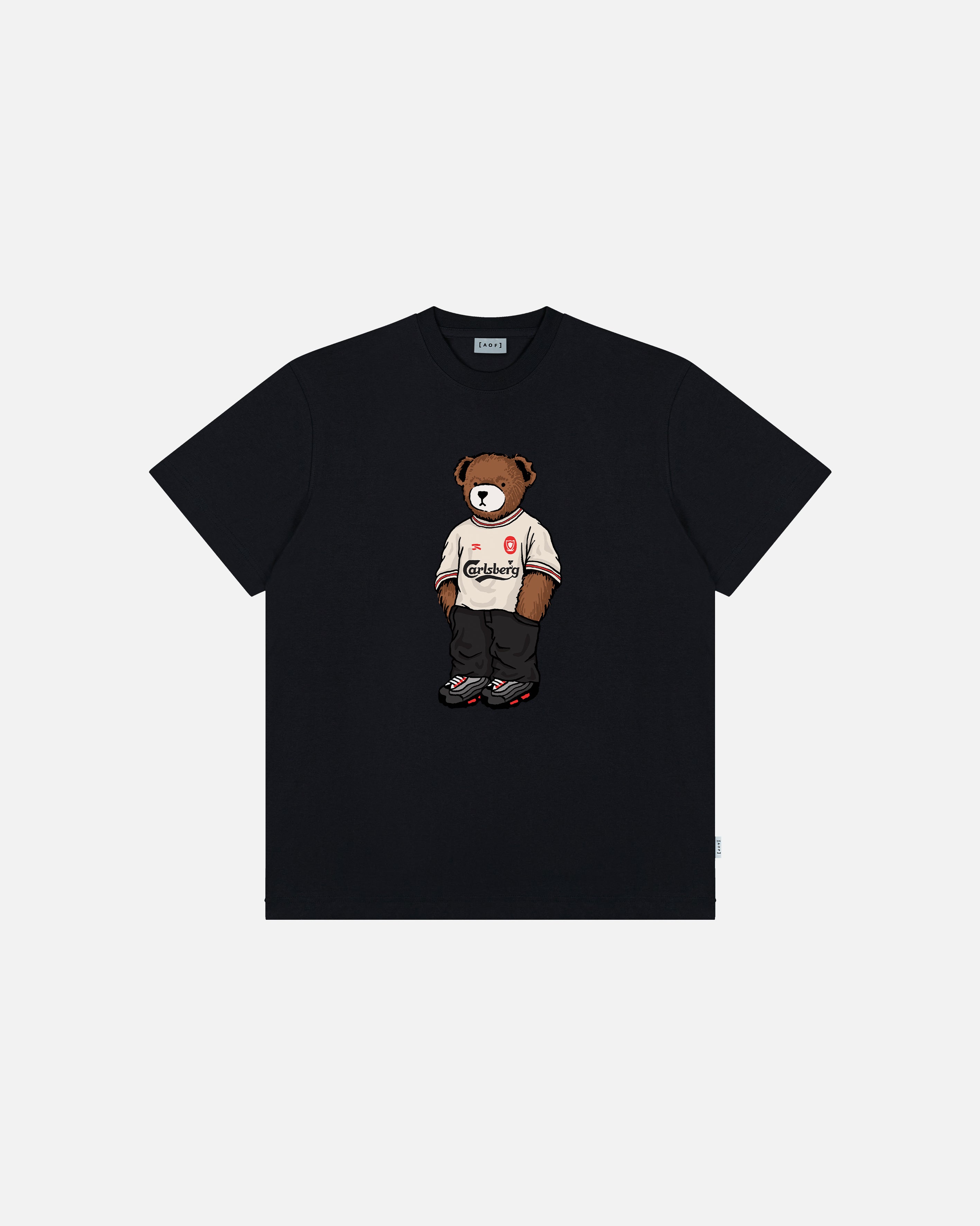 AOF x LFC Away Pickles Tee | Black & White T-shirt | Art of Football