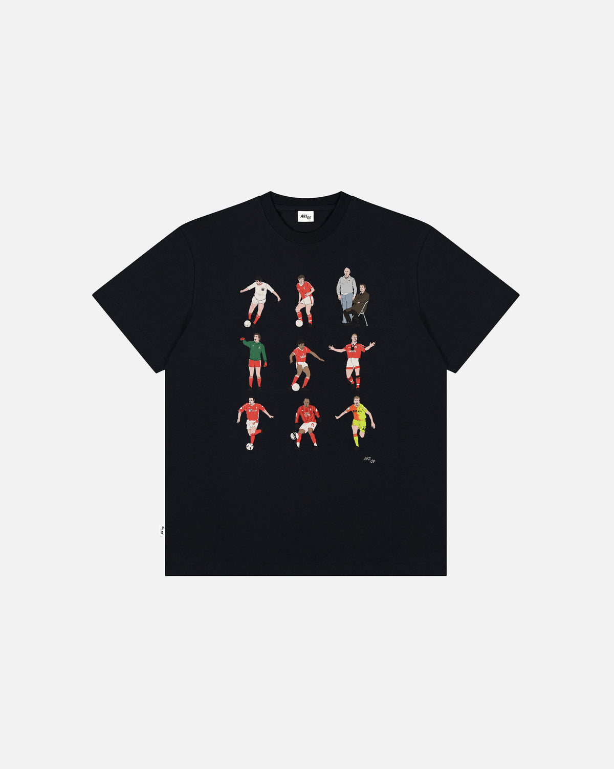 ART OF x Forest Generations Tee | Black Graphic Football T-shirt