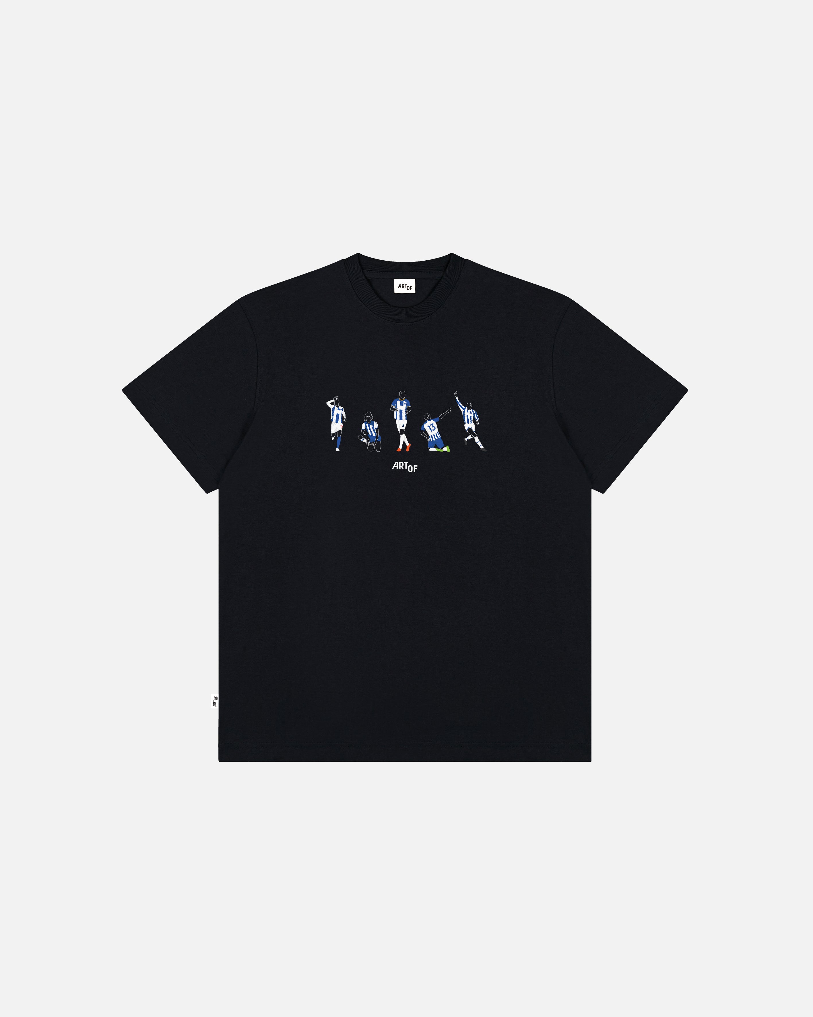 ART OF Football x Brighton Icons Tee | AOF BHAFC Black Graphic T-shirt