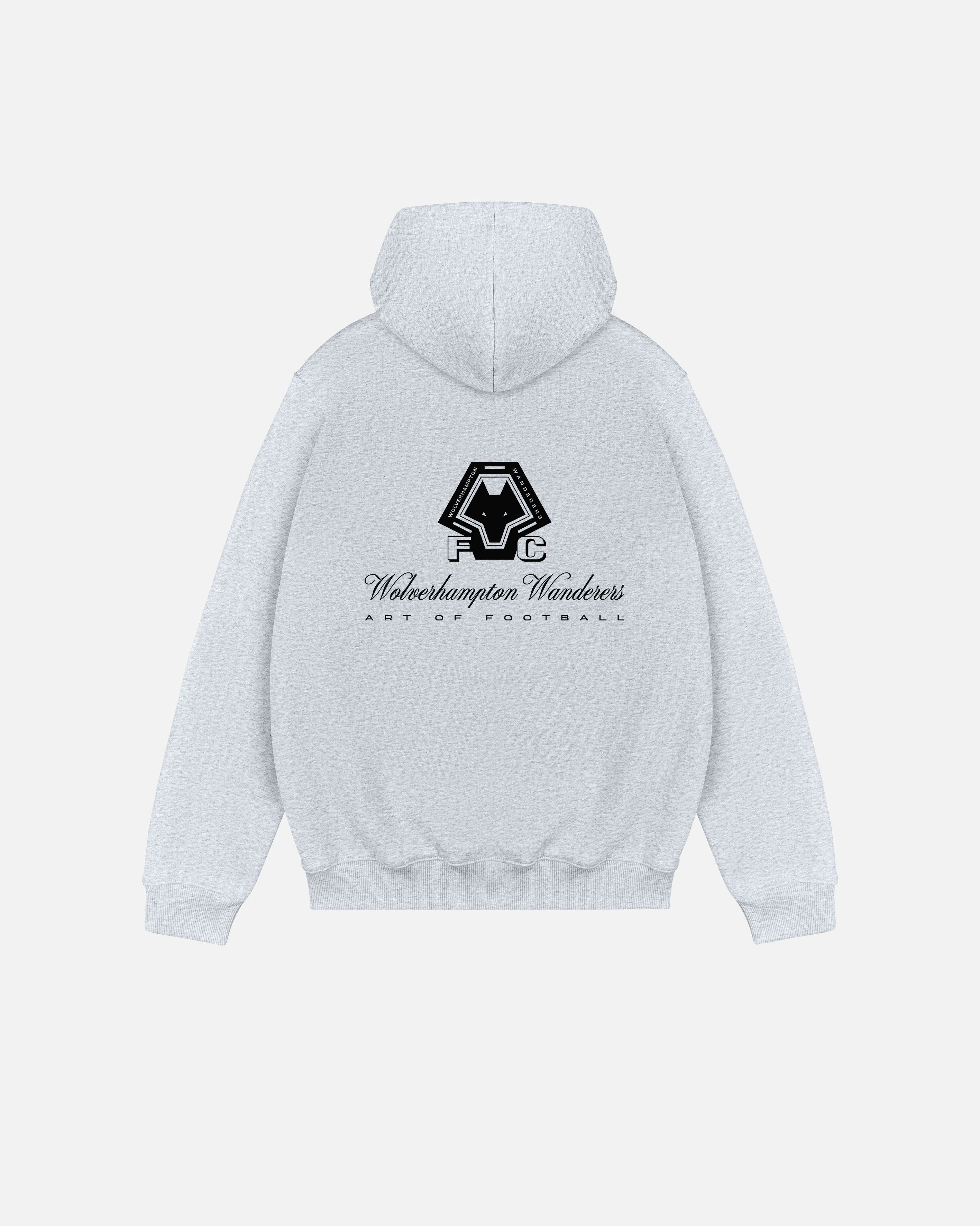 ART OF x Wolves Heritage Hoodie | Grey Printed Football Sweat