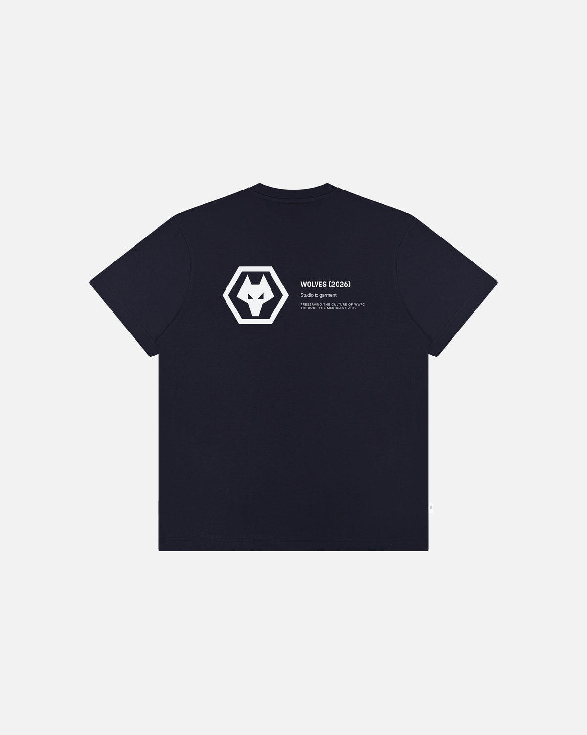 ART OF x Wolves Gallery Tee | Navy Graphic Football T-shirt